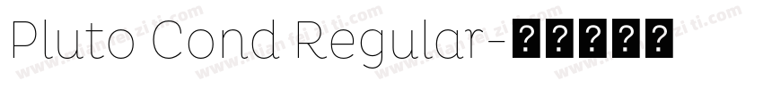 Pluto Cond Regular字体转换